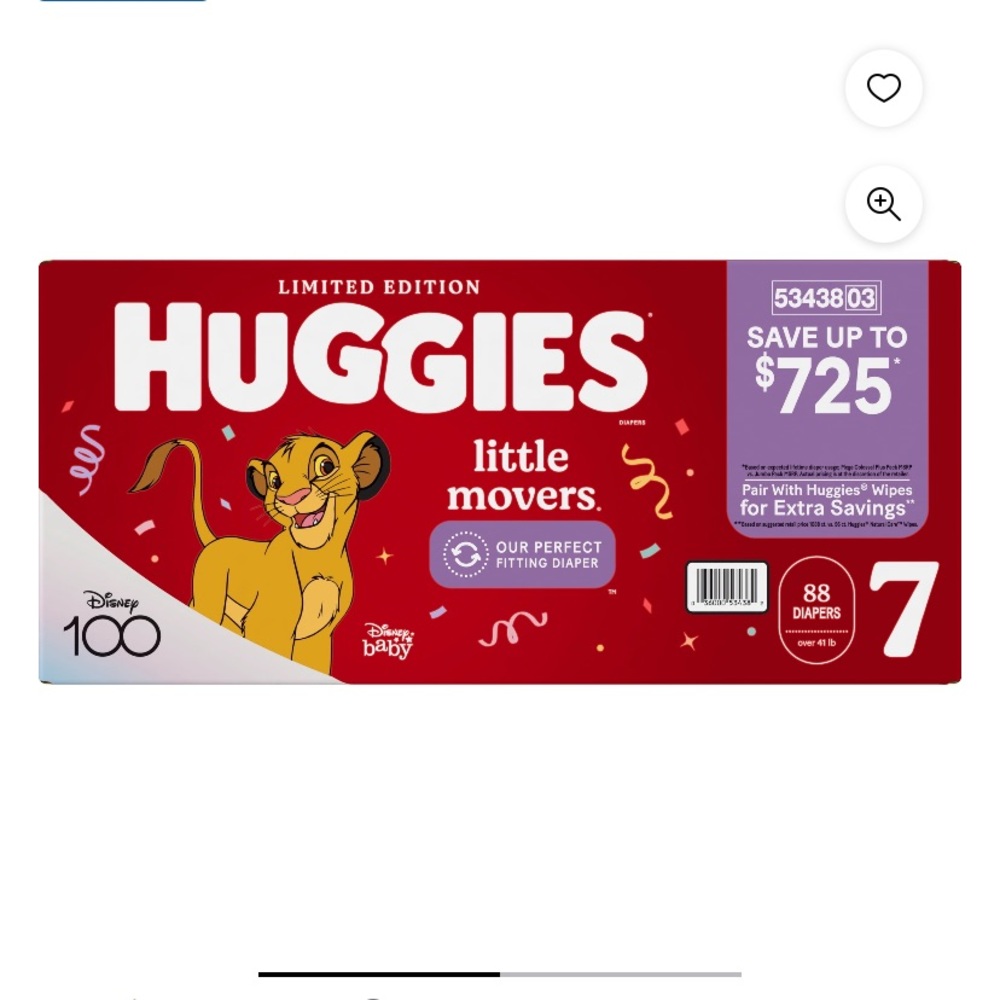 Huggies Little Movers Diapers size 7